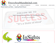 Tablet Screenshot of fitnesshealthandmind.com